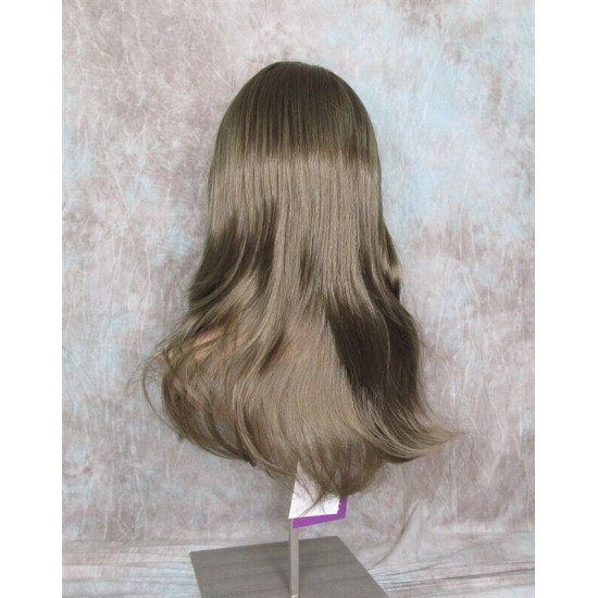 ALICIA | Dark Ash Blonde Long Wig Layers Skin Part Full Bangs 