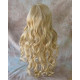 OLIVIA | Butterscotch Blonde Mix Curls Long Wig 21" Skin Side Part Bangs 