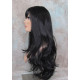 KRISTEN | Natural Black Long Wig HEAT OK Layers Swept Bangs Skin Crown Wigs