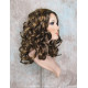 NAOMI | Brown Strawberry Mix Long Wig Spiral Curl Skin Top Off Center Part