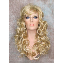 DAREEN | Medium Blonde Mix Long Wig Curly All over Sexy Bangs Perfect 4 "Barbie"