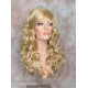 DAREEN | Medium Blonde Mix Long Wig Curly All over Sexy Bangs Perfect 4 "Barbie"