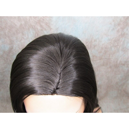 ASHANTI | Dark Brown Long Wig Layered Full Skin Top 29" Wigs US 