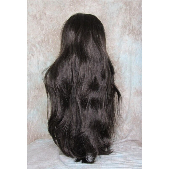 LINDA XL | Medium Dark Brown Long Layers Wig Full Skin Top 28" 