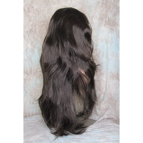 LINDA XL | Medium Dark Brown Long Layers Wig Full Skin Top 28" 