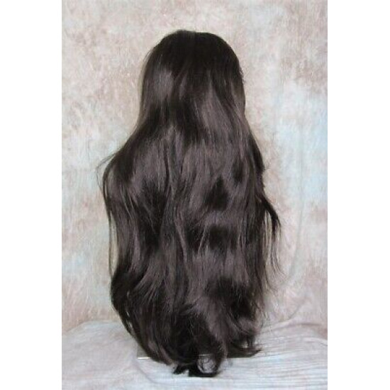 LINDA XL | Medium Dark Brown Long Layers Wig Full Skin Top 28" 