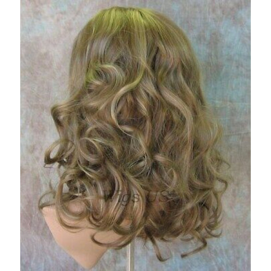 NAOMI | Honey Golden Blonde Mix Long Wig Spiral Curl Skin Top Off Center Part