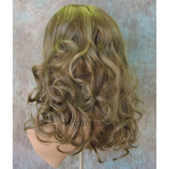 NAOMI | Honey Golden Blonde Mix Long Wig Spiral Curl Skin Top Off Center Part