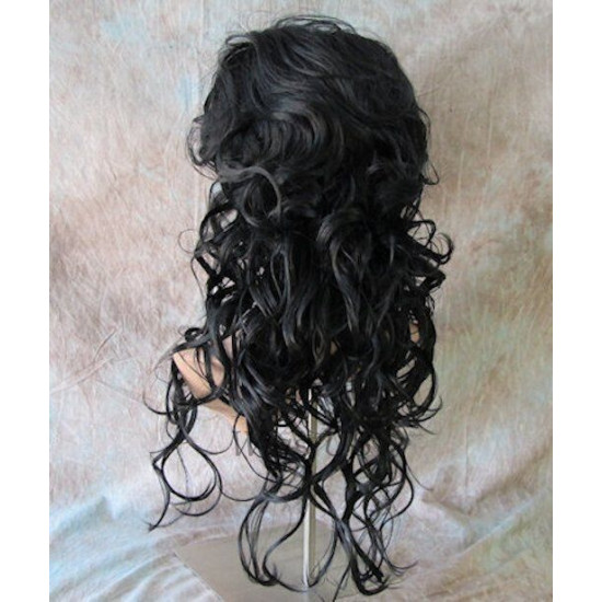 DAREEN | Jet Black Long Wig All Over Sexy Curls 