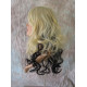 VEGAS | Light Blonde Black Long Wig Curls Bangs Heat OK Wigs 613/Black