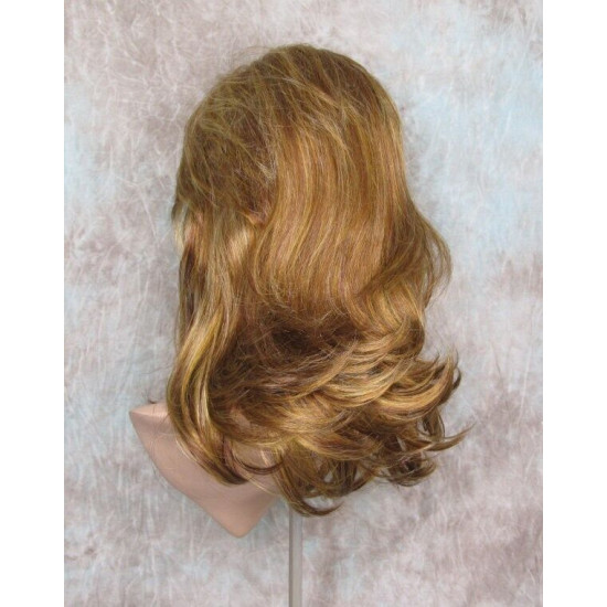 PAULINE | Auburn Blonde Mix Long Wig Long Layered Shag Bangs 