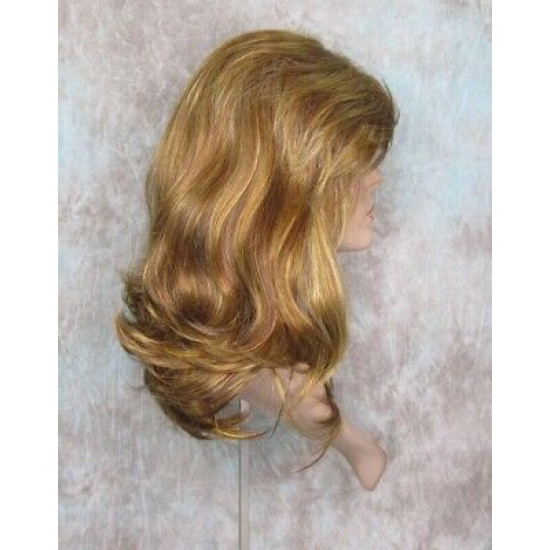 PAULINE | Auburn Blonde Mix Long Wig Long Layered Shag Bangs 