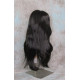 LINDA B | Dark Brown Long Wig Layers Bangs Skin Part Gentle Waves 