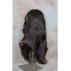 LINDA B | Dark Brown Long Wig Layers Bangs Skin Part Gentle Waves 