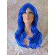 CELENA | Long Wig Dark Blue Wavy Layers Stylish Wig - Very Versatile 