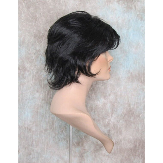 SWANNA | Black Short Wig Shorter Full Body Layers Bangs 