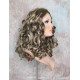 NAOMI | Ash Blonde Mix Long Wig Spiral Curl Skin Top Off Center Part