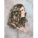 NAOMI | Ash Blonde Mix Long Wig Spiral Curl Skin Top Off Center Part