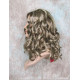 NAOMI | Ash Blonde Mix Long Wig Spiral Curl Skin Top Off Center Part