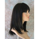 MISSY | Black Auburn Mix Medium Wig HEAT OK Straight Long Bob Bangs Wigs