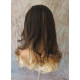 ELLA | Medium Brown Mix Lighter Wig Gentle Curl at End Center Skin Part