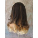 ELLA | Medium Brown Mix Lighter Wig Gentle Curl at End Center Skin Part