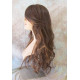 CALA | Auburn Mix Long Wig Heat OK 24" Layers Waves Bangs Skin Part 