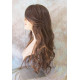 CALA | Auburn Mix Long Wig Heat OK 24" Layers Waves Bangs Skin Part 