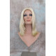 CAMERON | Light Blonde Medium Wig Face Frame Skin Top Center Part 