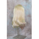 CAMERON | Light Blonde Medium Wig Face Frame Skin Top Center Part 