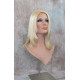 CAMERON | Light Blonde Medium Wig Face Frame Skin Top Center Part 