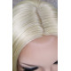 CAMERON | Light Blonde Medium Wig Face Frame Skin Top Center Part 