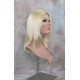 CAMERON | Light Blonde Medium Wig Face Frame Skin Top Center Part 