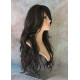 CALA | Natural or Jet Black Long Wig Layers Gentle Waves Skin Part 24" HEAT OK 