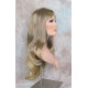 DORY | Brown Golden Tips Long Wig Layers Center Skin Part Bangs 26" 