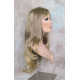 DORY | Brown Golden Tips Long Wig Layers Center Skin Part Bangs 26" 
