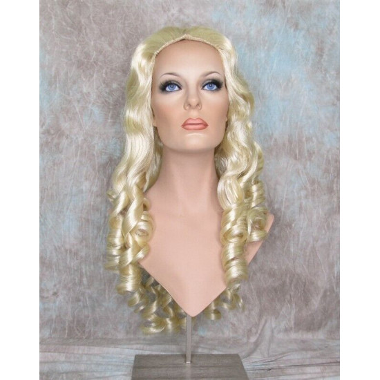 NAOMI | Light Blonde Spiral Curls Long Wig Skin Top 