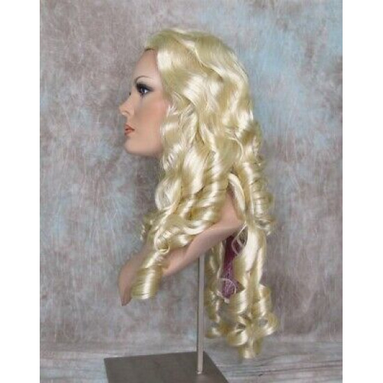 NAOMI | Light Blonde Spiral Curls Long Wig Skin Top 