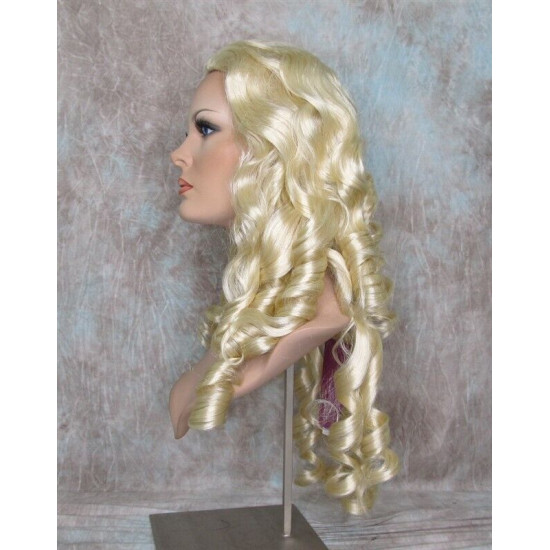 NAOMI | Light Blonde Spiral Curls Long Wig Skin Top 