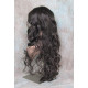 OLIVIA | Dark Brown Long Wig Long Curls Skin Side Part Bangs 