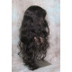 OLIVIA | Dark Brown Long Wig Long Curls Skin Side Part Bangs 
