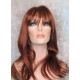 ALICIA XL | Copper Red Long Wig SEXY Extra Long Skin Part Swept Bangs 28"