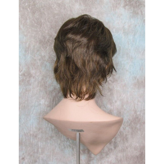 SWANNA | Med Brown Strawberry Short Wig Shorter Full Body Layers Bangs 