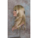 ALICIA | Golden Blonde Mix Long Wig Layers Skin Part Bangs 