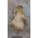 ALICIA | Golden Blonde Mix Long Wig Layers Skin Part Bangs 