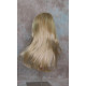 ALICIA | Golden Blonde Mix Long Wig Layers Skin Part Bangs 