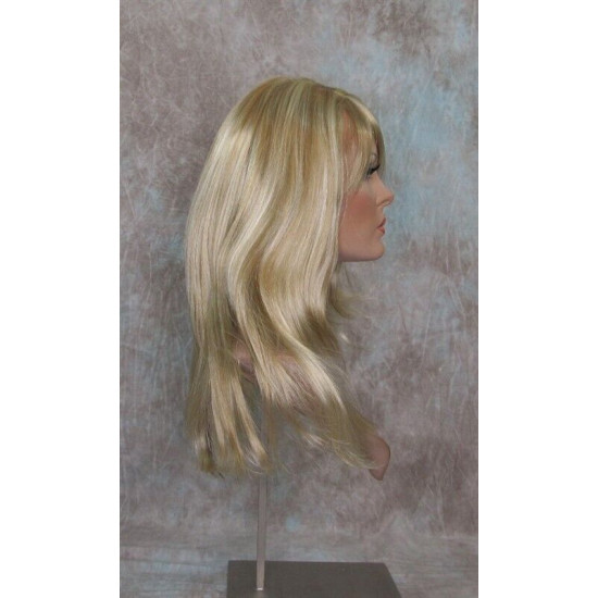 ALICIA | Golden Blonde Mix Long Wig Layers Skin Part Bangs 