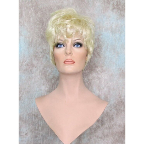 WENDY | Light Blonde Short Wig Sexy Wispy Layers Tapered Back 