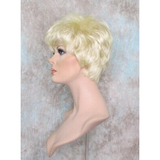 WENDY | Light Blonde Short Wig Sexy Wispy Layers Tapered Back 