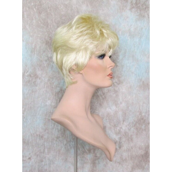 WENDY | Light Blonde Short Wig Sexy Wispy Layers Tapered Back 